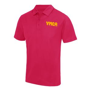 Mens Performance Polo Shirt in Pink (Dry Fit) (JC040)