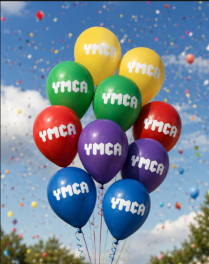 Pack of 10 - Mixed Coloured Printed Balloons