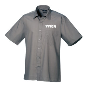 Mens Short Sleeved Shirt in Grey
