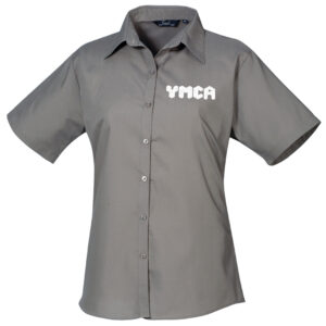 Womens Short Sleeved Shirt in Grey