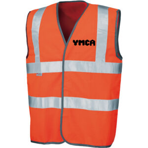 YMCA Workwear Hi-Vis Vest in Orange