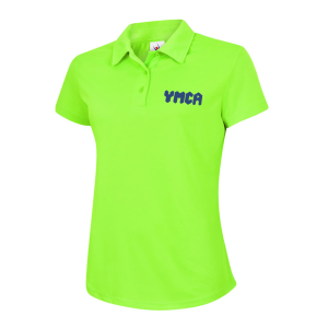 Womens Performance Polo Shirt in Lime Green (Dry Fit) (S288X)