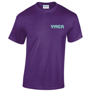 Purple T Shirt with Teal Logo (GD05)