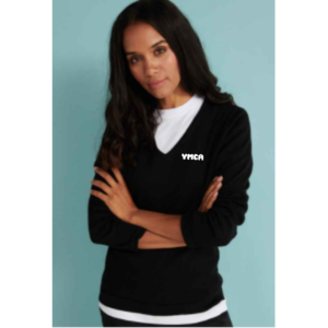 Ladies Lightweight Cotton Acrylic V Neck Sweater (PR696)