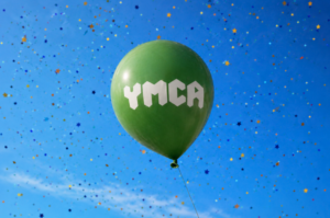 Green Balloons with YMCA Logo